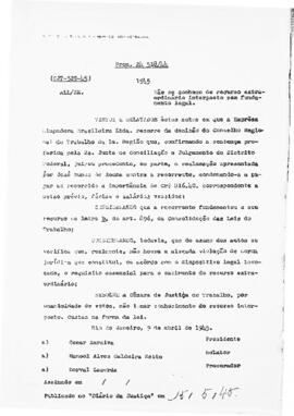 Acórdão nº 00329 de 1944