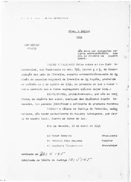 Acórdão nº 00352 de 1945