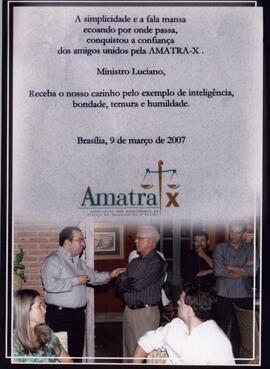 Homenagem da Amatra X ao Ministro Luciano
