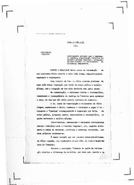 Acórdão nº 00650 de 1945